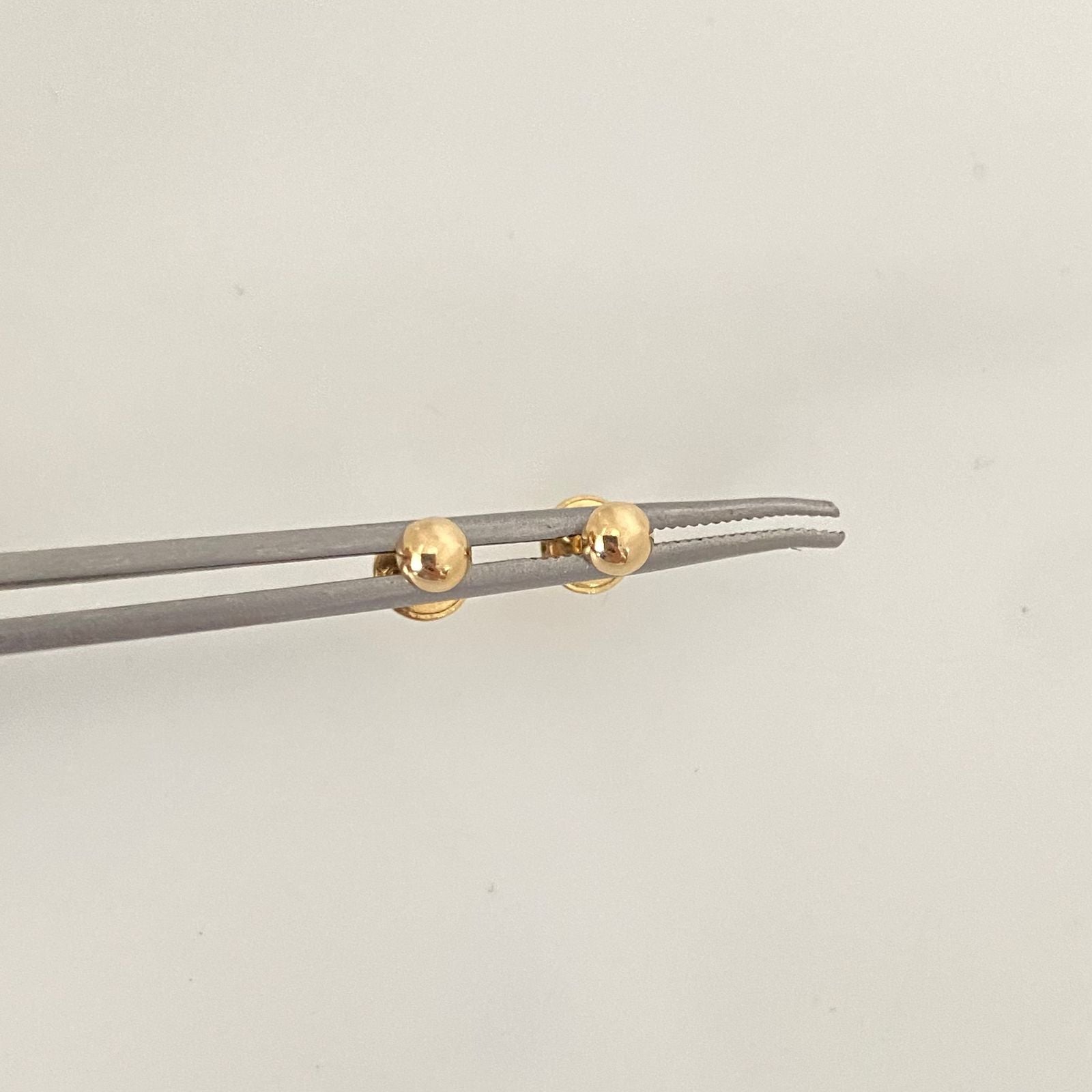 Topos media bola lisa Oro amarillo 18k 0,45 Gr / 4,0 mm