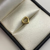 Herraje Corazon silueta pasante Oro amarillo 18k 0,3 Gr / 0,8 Cm
