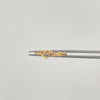 Anillo silueta de infinito y corazon  Oro amarillo 18k / Talla 6 / 1,2 Gr