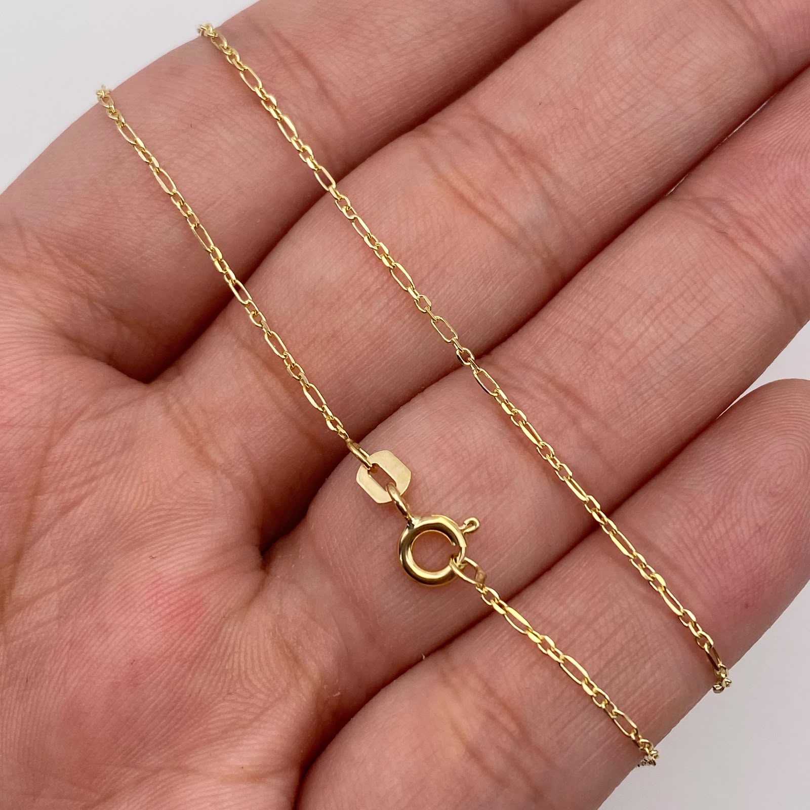 Cadena It Aro seguido Oro amarillo 18k 1,68 Gr / 0,8 mm / 50 Cm
