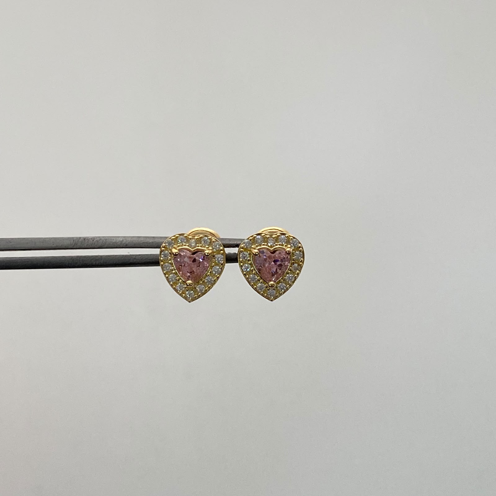 Topos Corazon Casting Rosa Oro amarillo 18k 1,4 Gr / 7,7 mm