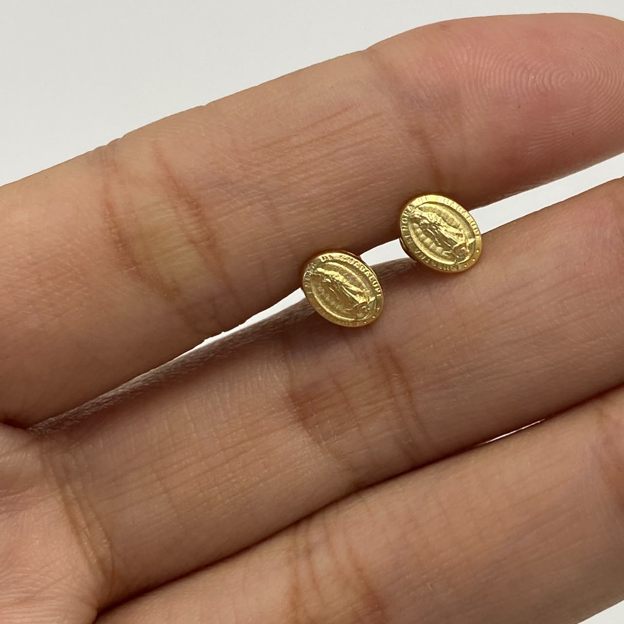 Topos virgen guadalupe Oro amarillo 18k 0,6 Gr / 5,0 mm