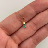 Dije Canutillo de Esmeralda Oro amarillo 18k 0,25 Gr / 2,8 mm / 0,25 Cm
