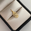 Dije Signo Pesos Casting Oro amarillo 18k 1,05 Gr / 8,5 mm / 2 Cm