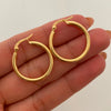 Candonga Lisas Oro amarillo 18k 2,3 Gr / 2,3 Cm