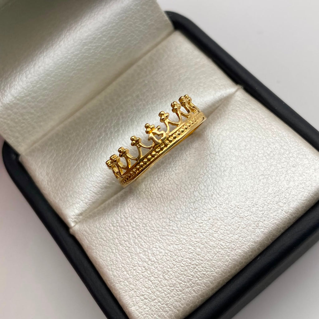 Anillo 15 Corona Oro amarillo 18k / Talla 7 / 1,65 Gr