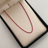 Pulso It Tennis Fucsia Oro amarillo 18k +6 / 1,85 Gr / 1,6 mm / 18,5 Cm