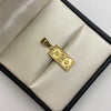 Dije dije dolar Oro amarillo 18k 1,15 Gr / 9,26 mm / 3 Cm