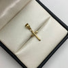 Dije cruz lisa Oro amarillo 18k 0,4 Gr / 9,5 mm / 2,5 Cm