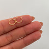 Candonga imperdibles Oro amarillo 18k 0,35 Gr / 0,8 Cm