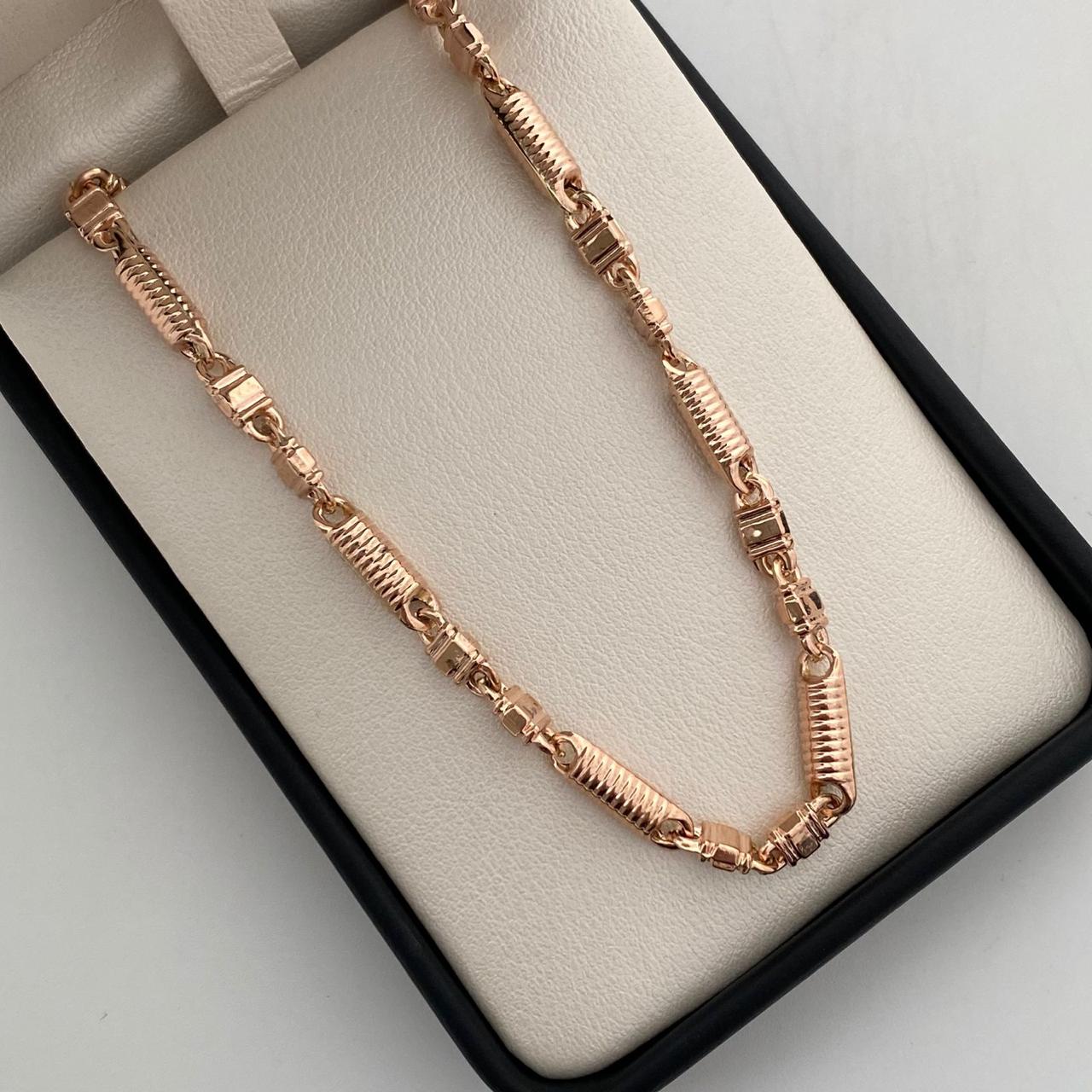 Cadena Rustica Oro rosa 18k +1 / 14,05 Gr / 4,3 mm / 60 Cm Broche 0,60