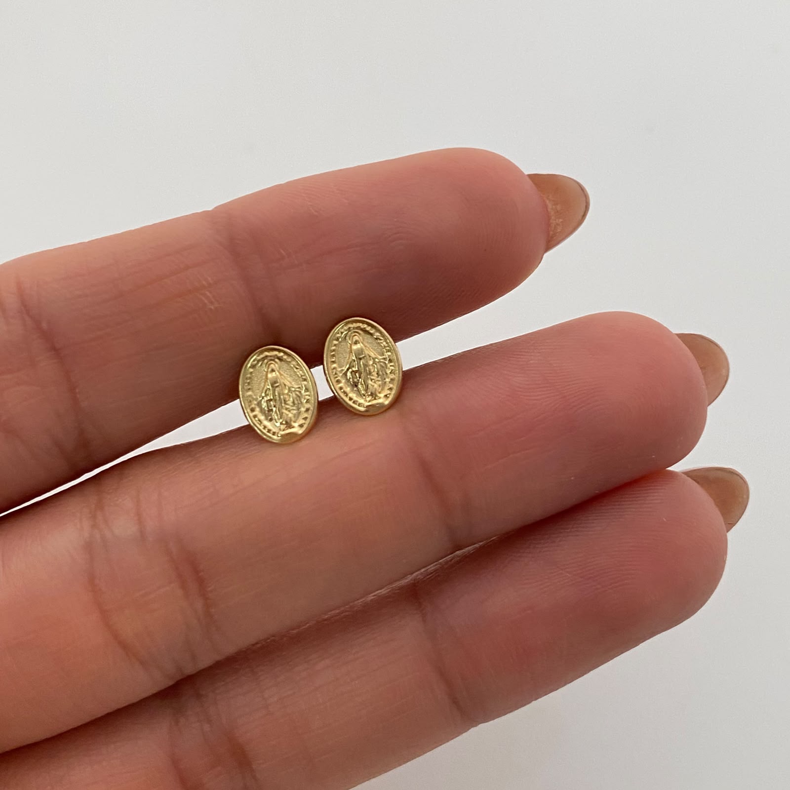 Topos Virgen Milagrosa Oro amarillo 18k 0,65 Gr / 6,2 mm