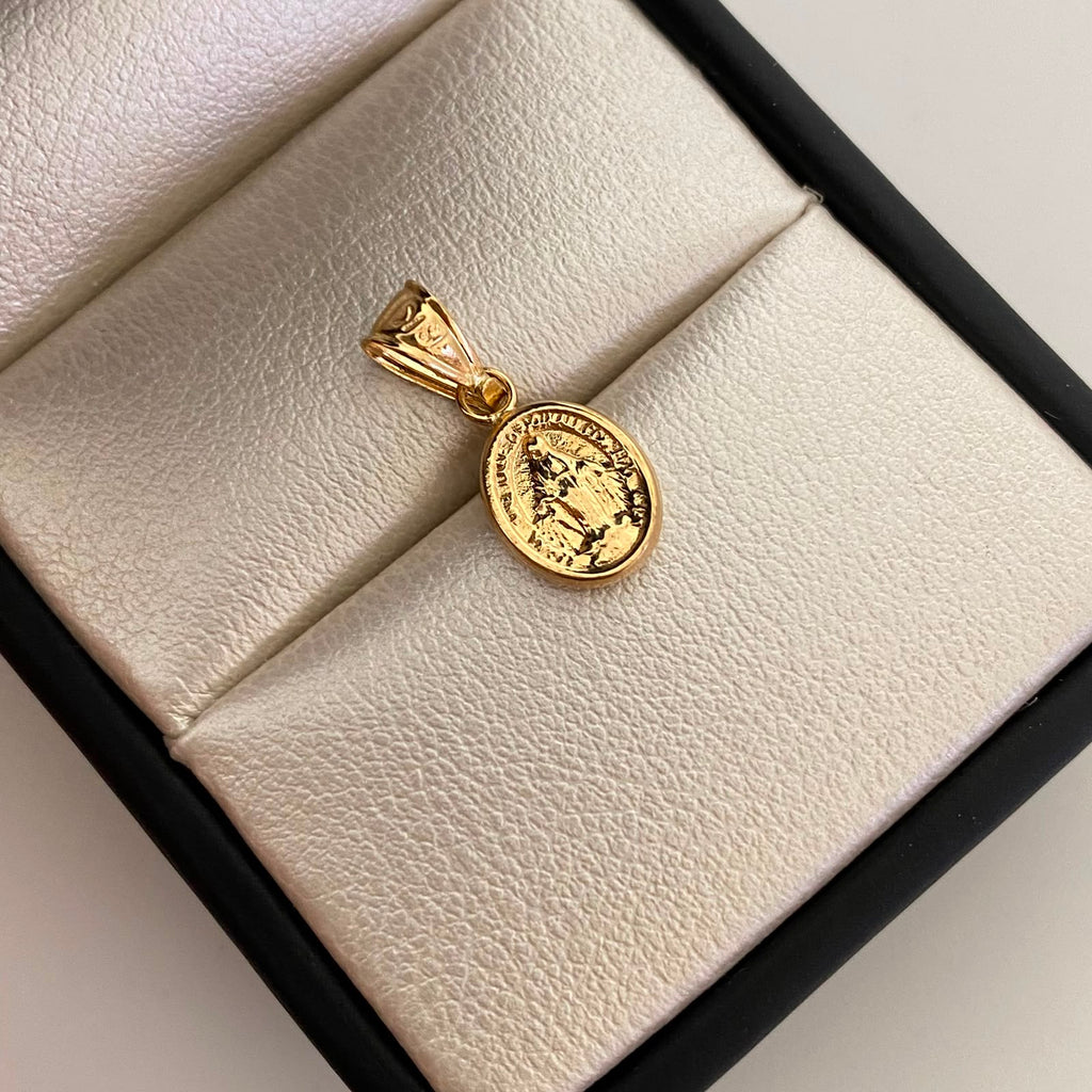 Dije Virgen Milagrosa Oro amarillo 18k 0,55 Gr / 8,3 mm / 2 Cm