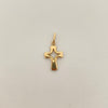 Dije cruz centro silueta Oro amarillo 18k 1,10 Gr / 3,0 Cm