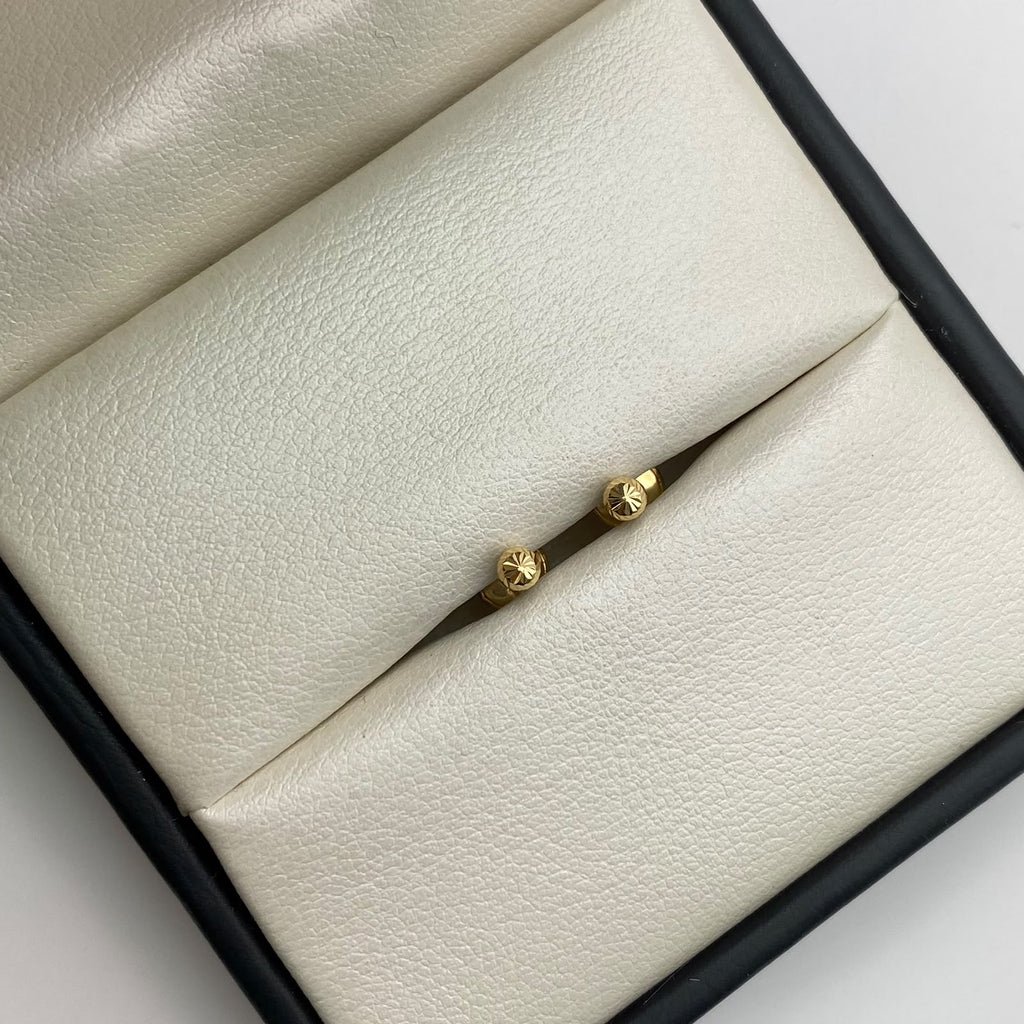 Topos bola diamantada 3mm Oro amarillo 18k 0,4 Gr