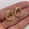 Candonga Entorchada Oro amarillo 18k 1,32 Gr / 1,6 Cm