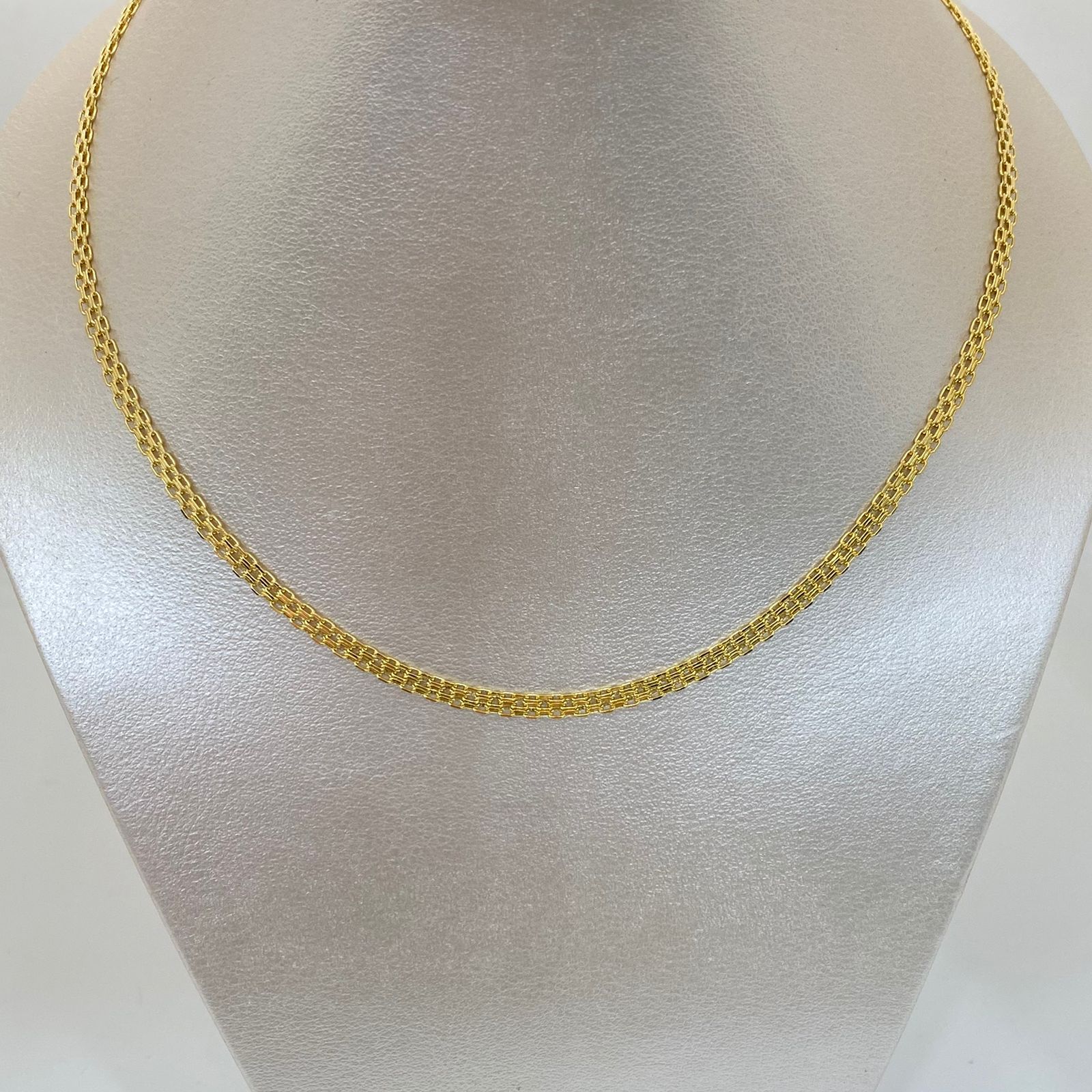 Cadena It china doble carril  Oro amarillo 18k +1 / 6,95 Gr / 4,1 mm / 60 Cm