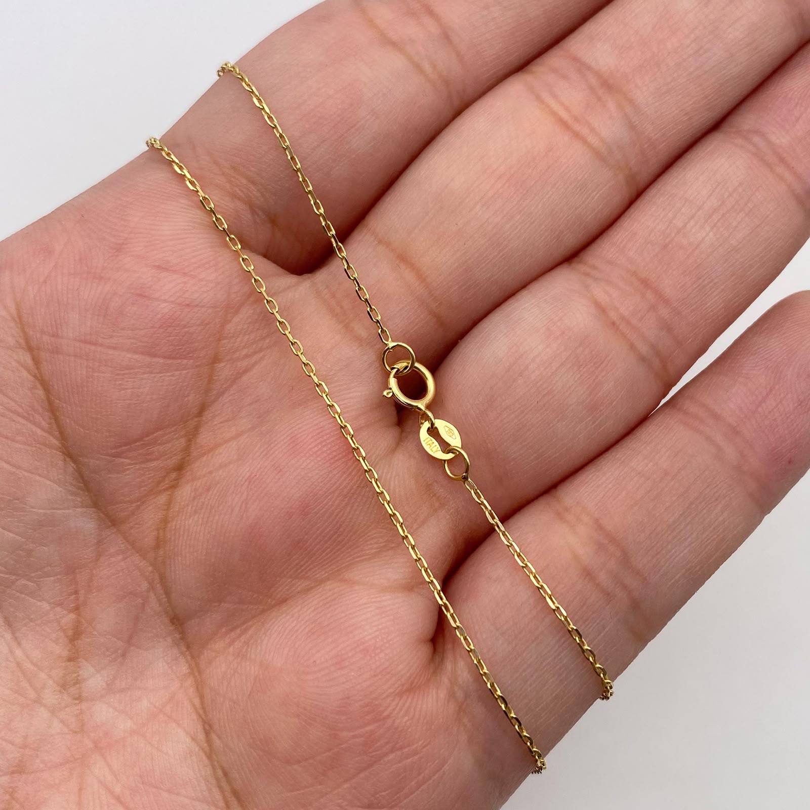 Cadena It Mini Rollon Oro amarillo 18k 1,67 Gr / 0,6 mm / 50 Cm