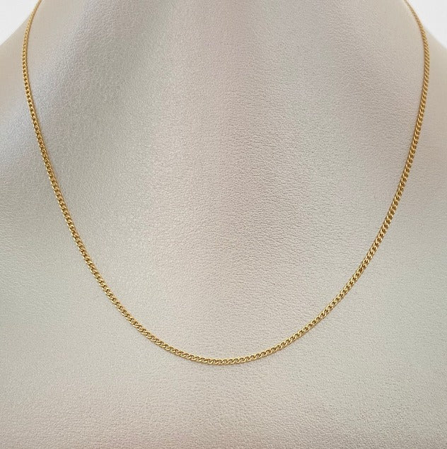 Cadena It mini cubana Oro amarillo 18k 2 Gr / 1,5 mm / 60 Cm