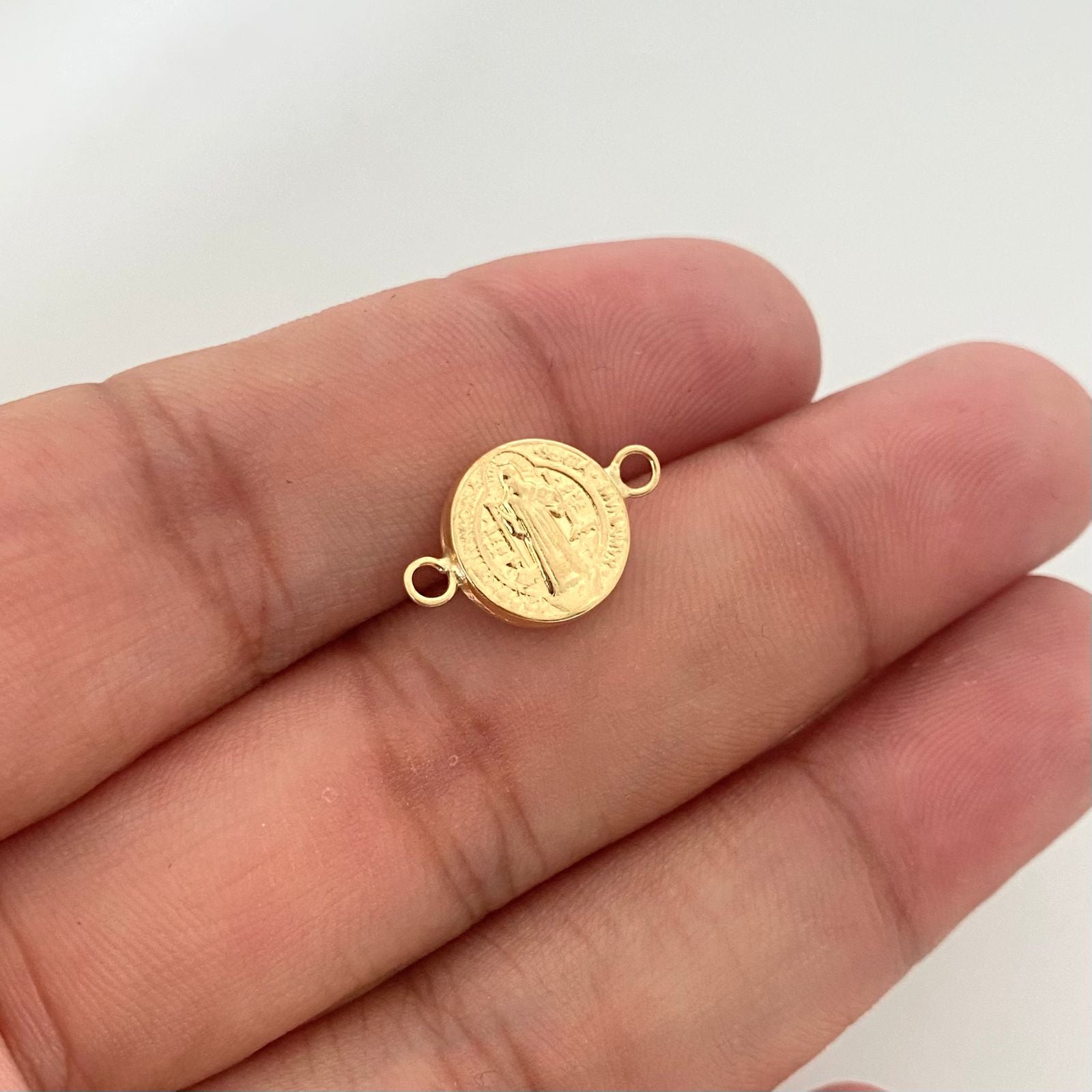 Herraje san benito Oro amarillo 18k 0,6 Gr / 1,5 Cm