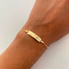 Pulso bebé It Placa China Oro amarillo 18k +1 / 2,1 Gr / 6,8 mm / 15,5 Cm