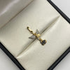 Dije San miguel arcangel Oro amarillo y Oro blanco 18k 1,15 Gr / 11,8 mm / 2,5 Cm