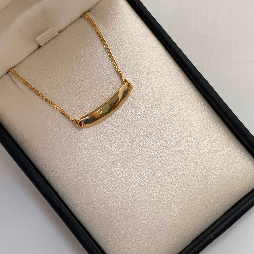 Pulso bebé It Placa Tejido Chino Oro amarillo 18k +1 / 2,05 Gr / 1,1 mm / 15,4 Cm