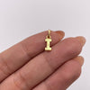 Dije letra I Oro amarillo 18k 0,5 Gr / 4,2 mm / 1,3 Cm