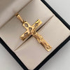 Dije Cruz Cristo Triagulos Oro amarillo 18k 6,7 Gr / 29,2 mm / 5,4 Cm