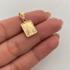 Dije Placa Virgen Milagrosa Oro amarillo 18k 0,95 Gr / 10,2 mm / 2,2 Cm