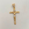 dije cruz cristo casting oro amarillo y Oro blanco 18k 6,85 gr / 28,2 mm / 5,6 cm