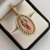 Dije Virgen de Gaudalupe Casting Oro amarillo 18k 5,55 Gr / 20 mm / 4,1 Cm