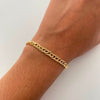Pulso It Cubana Oro amarillo 18k +1 / 3,55 Gr / 4,8 mm / 20,5 Cm