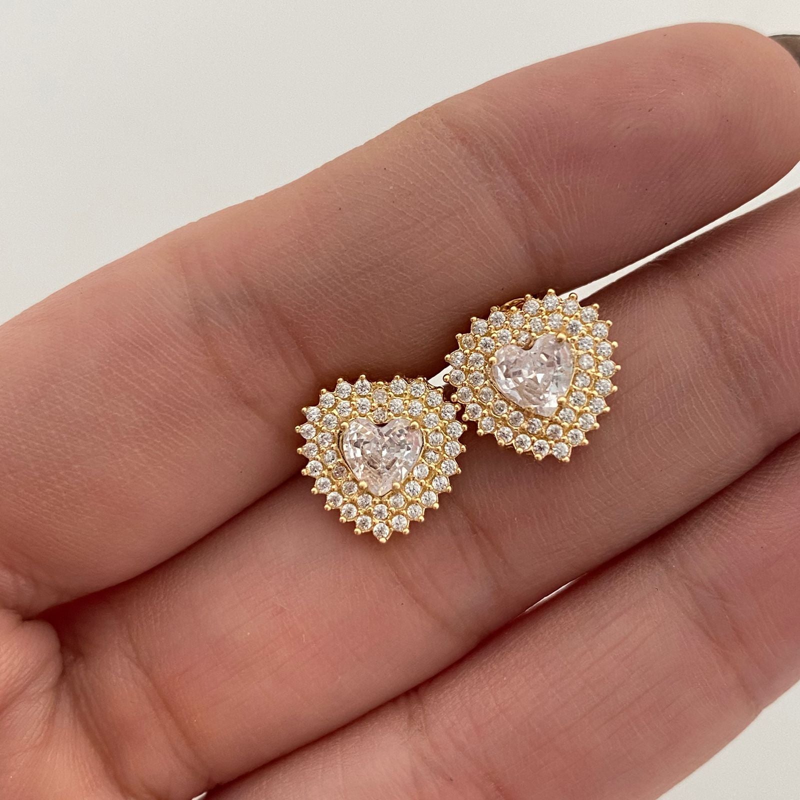 Topos Corazon Casting Blanco Oro amarillo 18k 2,9 Gr / 11,7 mm