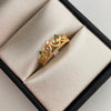 Anillo 15 Corona Casting Verde Oro amarillo 18k / Talla 6 / 2,25 Gr