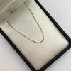 Cadena It Flor espejo Oro amarillo 18k 0,95 Gr / 1,4 mm / 45 Cm