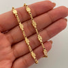 Cadena Rustica Cuadrado Diamantado Oro amarillo 18k 12,05 Gr / 4,4 mm / 62 Cm Broche 0,60