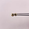 Topos Circones negros Oro amarillo 18k 0,35 Gr / 2,5 mm