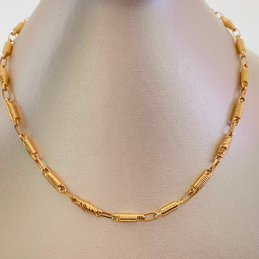 Cadena Rustica Oro amarillo 18k 11,80 Gr / 3,6 mm / 60 Cm Broche 0,60