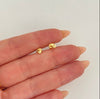 Topos Mini Corazon Diamantado Oro amarillo 18k 0,4 Gr / 3,4 mm