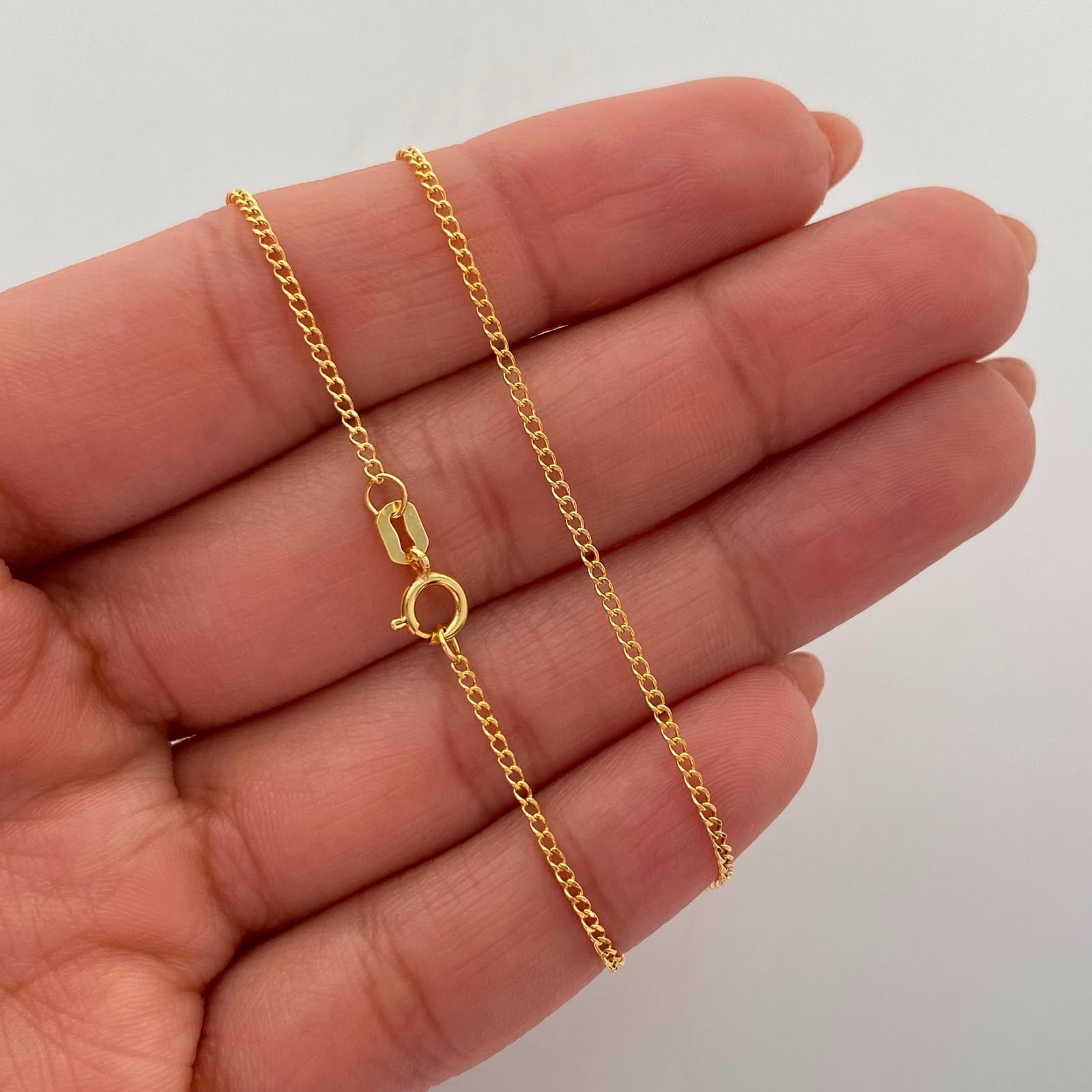 Cadena It Mini Cubana Oro amarillo 18k 1,45 Gr / 1,3 mm / 45 Cm