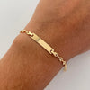 Pulso bebé Gc Placa Oro amarillo 18k 2,50 Gr / 3,4 mm / 16 Cm Broche 0,40