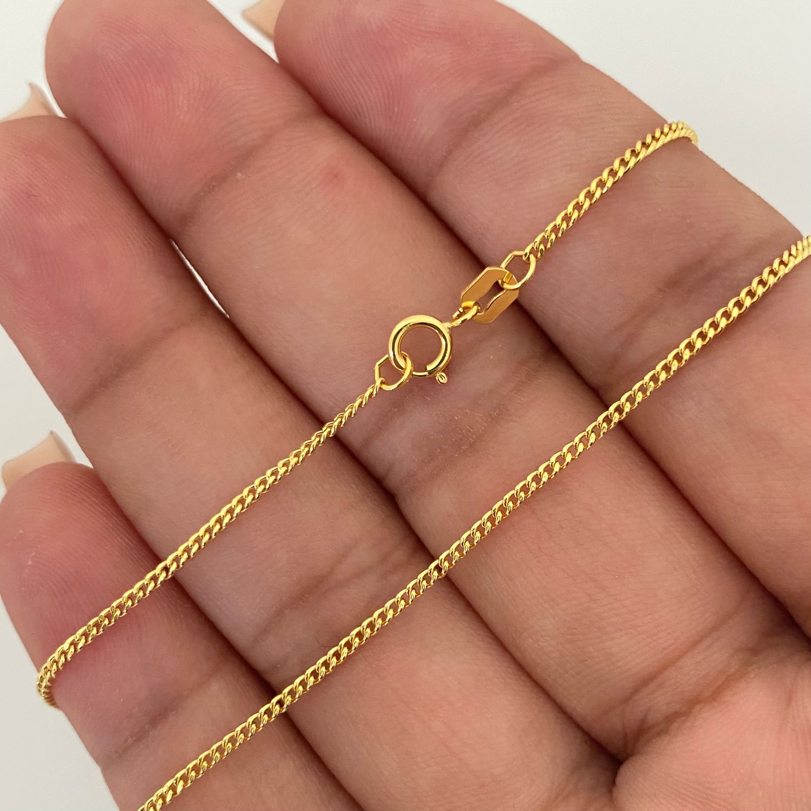 Cadena It mini cubana Oro amarillo 18k 1,55 Gr / 1,3 mm / 40 Cm