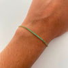 Pulso It Tennis Verde Oro amarillo 18k +6 / 1,75 Gr / 1,6 mm / 18 Cm