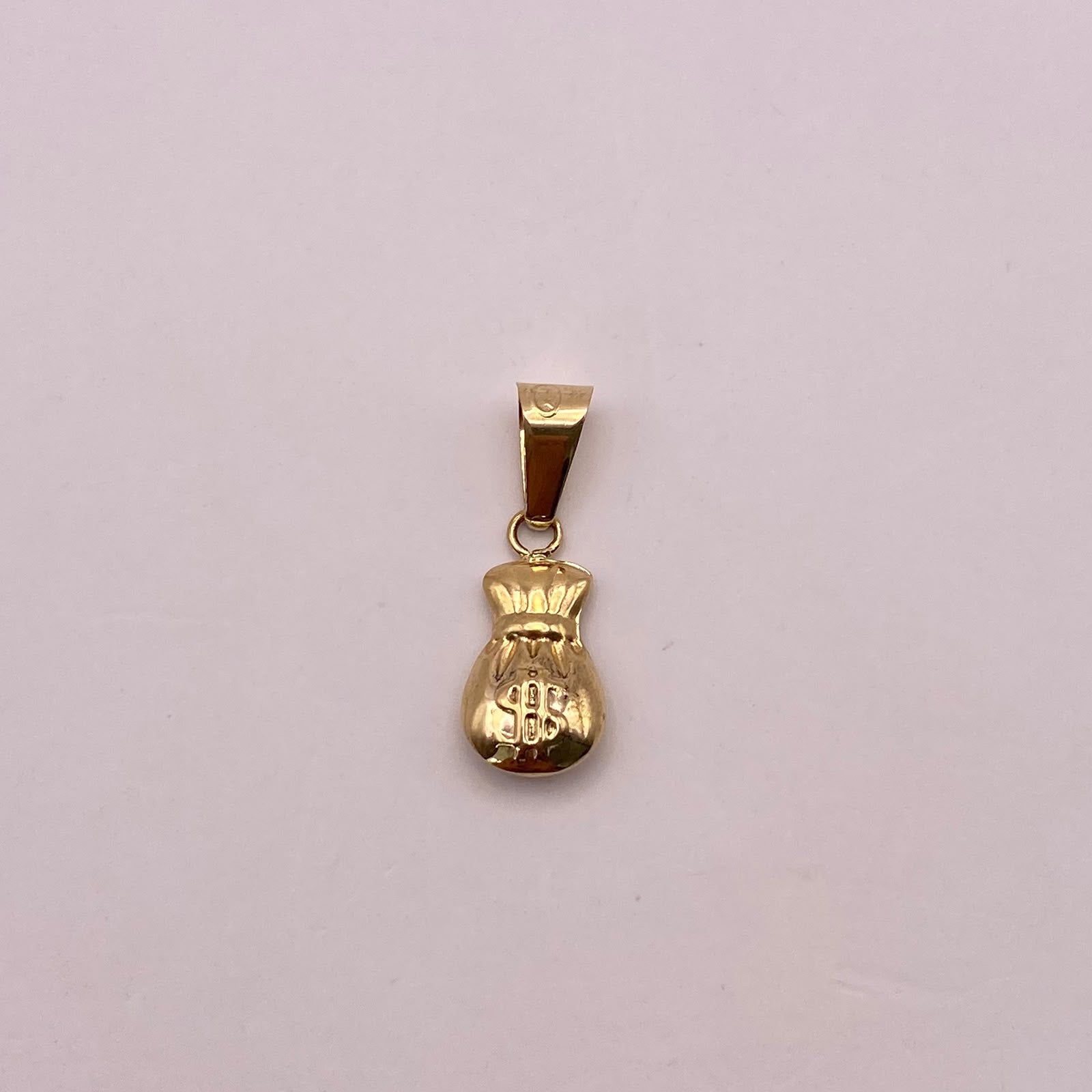 Dije Bolsa de valores Oro amarillo 18k 0,71 Gr / 8,2 mm / 2,3 Cm