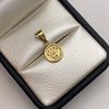 Dije Corona rx Oro amarillo 18k 0,63 Gr / 10,1 mm / 2 Cm