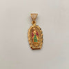 Dije Virgen de Guadalupe Casting Oro amarillo 18k 2,9 Gr / 12,9 mm / 3 Cm