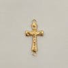 Dije cruz cristo diamantado Oro amarillo 18k 1,1 Gr / 3,5 Cm