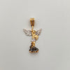 Dije San Miguel Arcangel Silueta Oro amarillo y Oro blanco 18k 4,45 Gr / 17,0 mm / 3,1 Cm