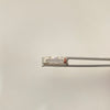 Anillo argolla con diamantes  Oro blanco 18k / Talla 8 1/2 / 5,7 Gr